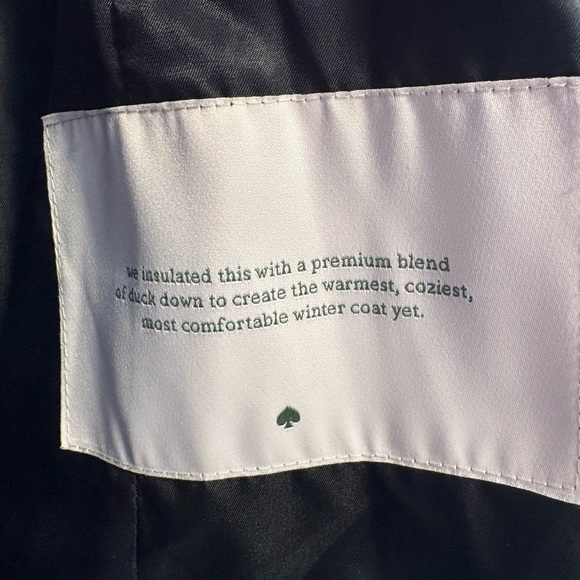New Kate Spade Black Puffer Coat - Picture 3 of 4